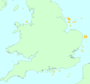 UK licensed dredging areas map